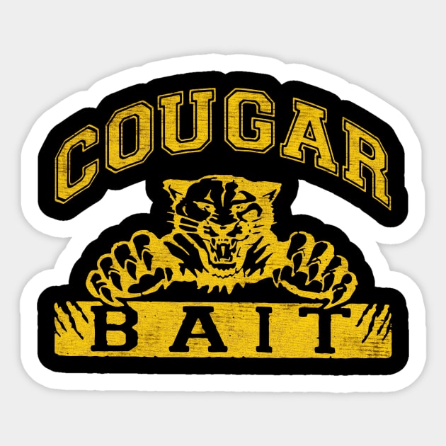 Cougar bait Yellow Sticker by TapABCD